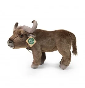Peluche buffle - 28 cm, vue de profil Peluche buffle - 28 cm, vue de profil