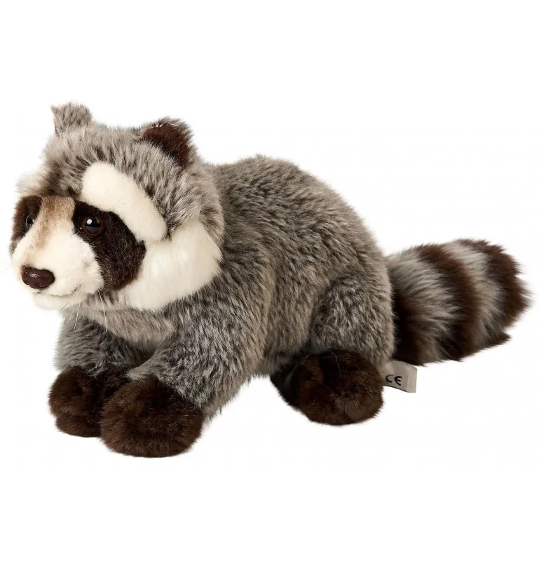 Peluche raton laveur - 23 cm signée Uni-Toys Peluche raton laveur - 23 cm signée Uni-Toys