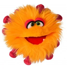 Marionnette petit monstre virus Gisa Grippchen