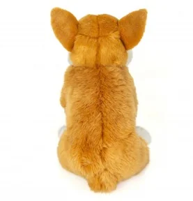 Peluche corgi - 30 cm signée Teddy Hermann, vue de dos Peluche corgi - 30 cm signée Teddy Hermann, vue de dos