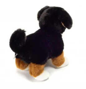 Peluche chiot Bouvier Bernois debout - 23 cm signée Teddy Hermann, vue de dos Peluche chiot Bouvier Bernois debout - 23 cm signée Teddy Hermann, vue de dos