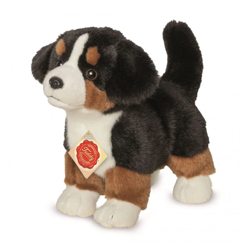 Peluche chiot Bouvier Bernois debout - 23 cm signée Teddy Hermann Peluche chiot Bouvier Bernois debout - 23 cm signée Teddy Hermann