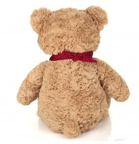 Ours en peluche Chilly avec foulard - 40 cm signé Teddy Hermann, vue de dos Ours en peluche Chilly avec foulard - 40 cm signé Teddy Hermann, vue de dos