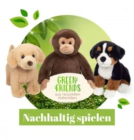 La peluche lapin beige fait partie de la nouvelle gamme Green Friends de la marque Teddy Hermann La peluche lapin beige fait partie de la nouvelle gamme Green Friends de la marque Teddy Hermann