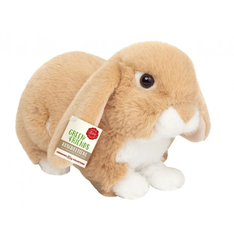 Peluche lapin beige - 23 cm signée Teddy Hermann Peluche lapin beige - 23 cm signée Teddy Hermann