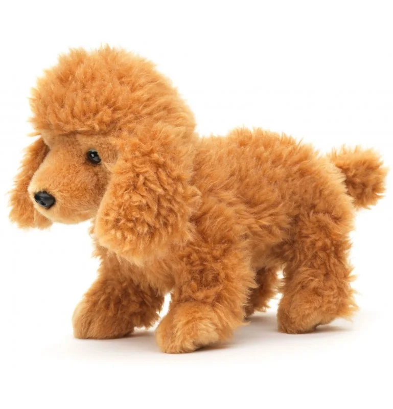 Peluche caniche marron clair - 30 cm signée Uni-Toys