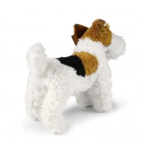 Peluche fox terrier - 30 cm, vue de dos Peluche fox terrier - 30 cm, vue de dos