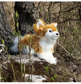 Peluche chihuahua assis - 28 cm, dans la nature
