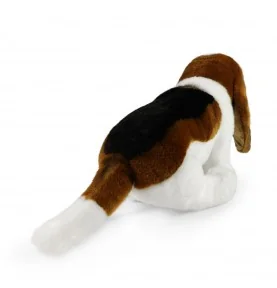 Peluche Basset Hound - 32 cm, vue de dos Peluche Basset Hound - 32 cm, vue de dos