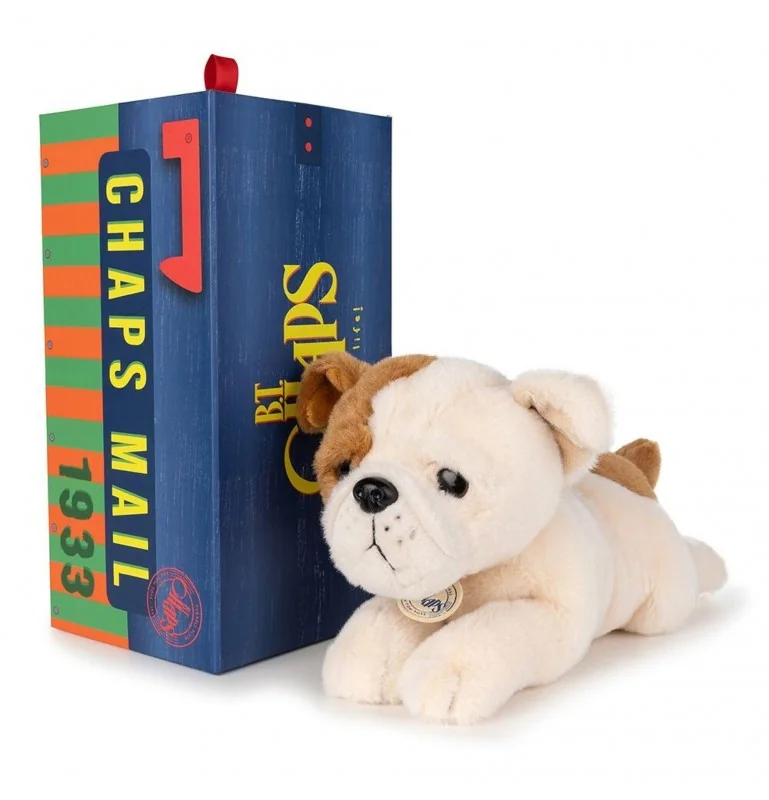 Peluche bouledogue américain Bertha en boîte cadeau - 20 cm Peluche bouledogue américain Bertha en boîte cadeau - 20 cm