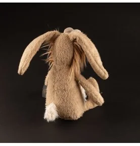 Peluche lapin "je-sais-tout" signée Sigikid, vue de dos Peluche lapin "je-sais-tout" signée Sigikid, vue de dos