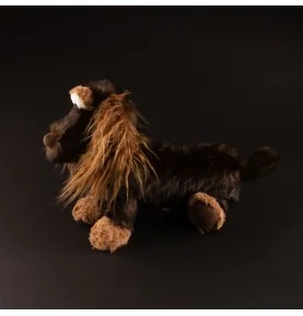 Peluche teckel "Charming Herman", vue de profil Peluche teckel "Charming Herman", vue de profil