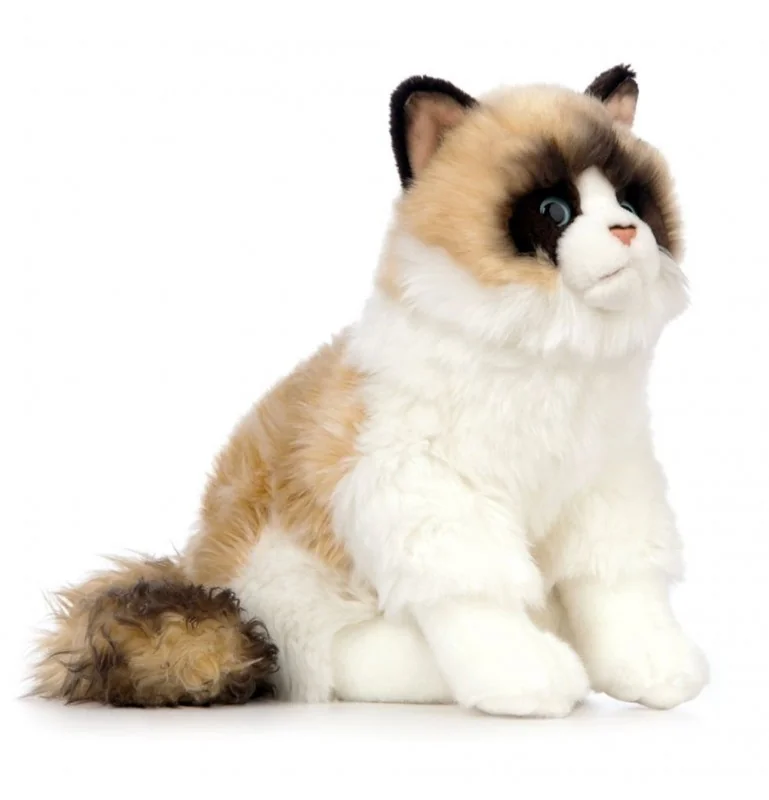 Peluche chat Ragdoll - 43 cm signée Living Nature Peluche chat Ragdoll - 43 cm signée Living Nature