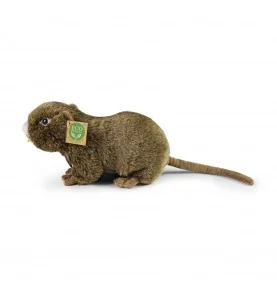Peluche ragondin - 27 cm signée Rappa, vue de profil Peluche ragondin - 27 cm signée Rappa, vue de profil