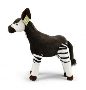 Peluche Okapi - 32 cm signée Rappa, vue de profil