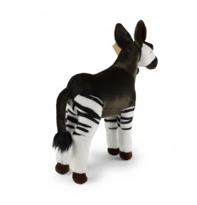 Peluche Okapi - 32 cm signée Rappa, vue de dos