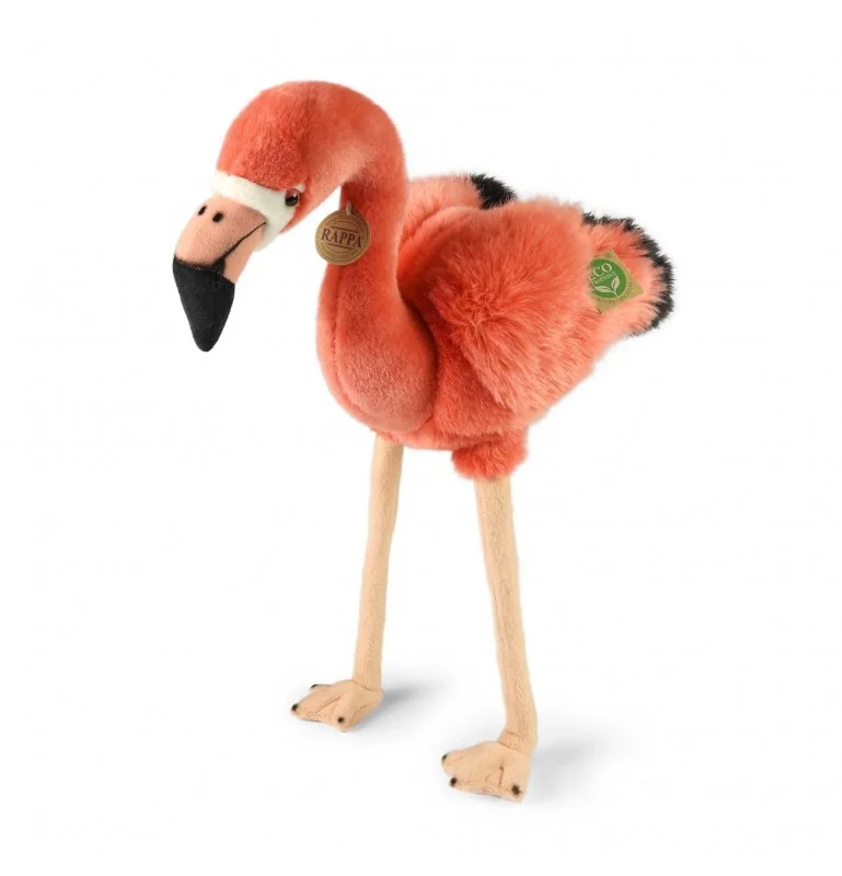 Peluche flamant rose - 46 cm signée Rappa