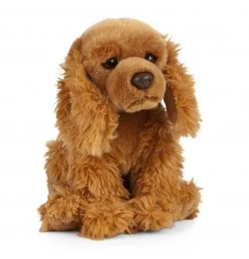 Peluche Cocker Anglais - 27 cm signée Living Nature