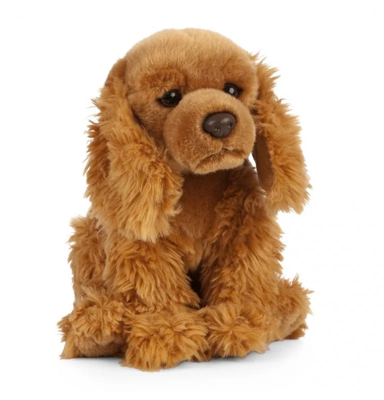 Peluche Cocker Anglais - 27 cm signée Living Nature