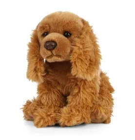 Peluche Cocker Anglais - 27 cm signée Living Nature