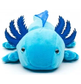 Peluche axolotl bleu - 32 cm