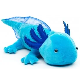 Peluche axolotl bleu - 32 cm