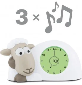 Réveil Veilleuse Sam l'Agneau taupe Zazu KiDS: peut émettre 3 sons différents: mouton, chant d'oiseau ou encore buzzer. Réveil Veilleuse Sam l'Agneau taupe Zazu KiDS: peut émettre 3 sons différents: mouton, chant d'oiseau ou encore buzzer.