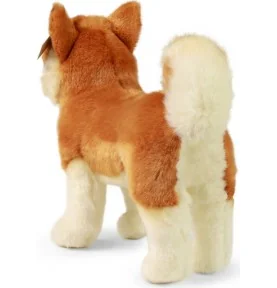Peluche Akita Inu - 30 cm, vue de dos Peluche Akita Inu - 30 cm, vue de dos