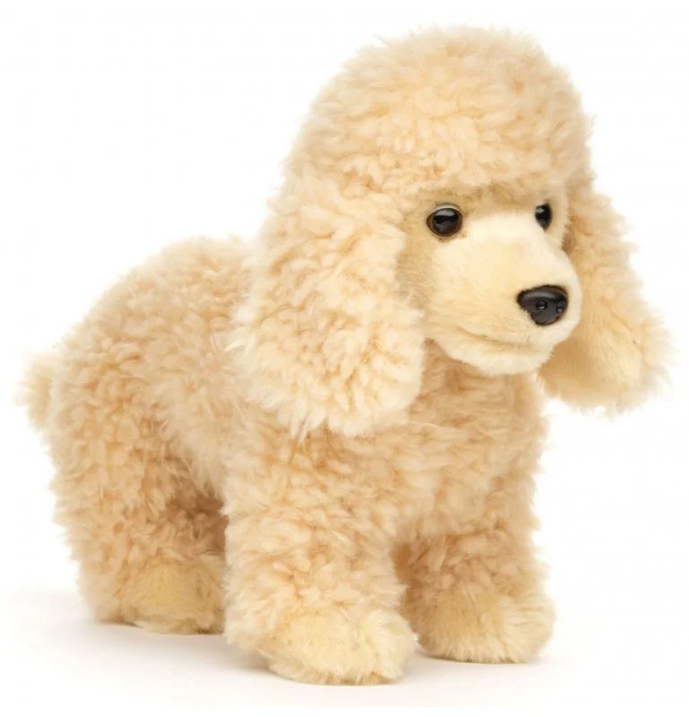 Peluche caniche abricot - 30 cm Peluche caniche abricot - 30 cm