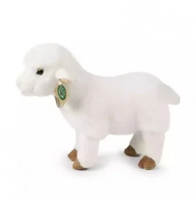 Peluche agneau - 27 cm signée RAPPA, vue de profil Peluche agneau - 27 cm signée RAPPA, vue de profil