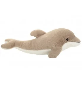 Peluche Dauphin - 42 cm signée Teddy Hermann, vue de profil