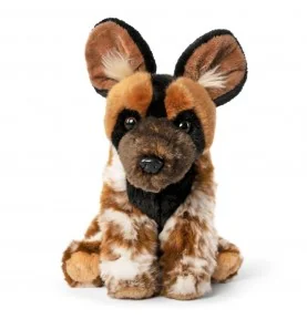 Peluche Chien sauvage d'Afrique - 24 cm signée living Nature