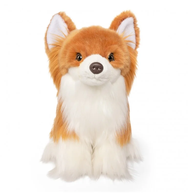 Peluche chihuahua à poil long - 27 cm signée Living Nature Peluche chihuahua à poil long - 27 cm signée Living Nature