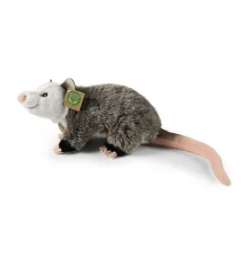 Peluche opossum - 27 cm signée Rappa, vue de profil