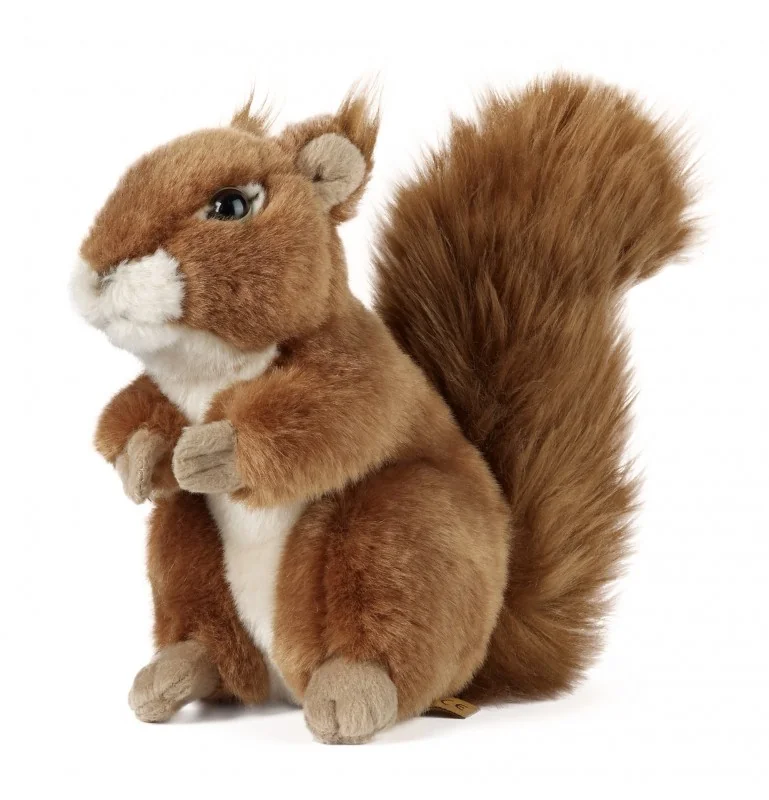 Peluche écureuil - 18 cm signée Living Nature