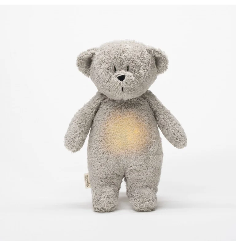 Ourson magique Moonie 2.0 gris minéral en coton bio Ourson magique Moonie 2.0 gris minéral en coton bio