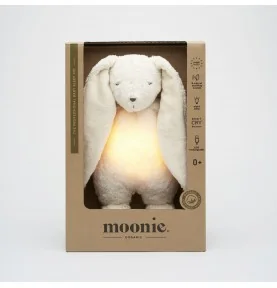 Peluche veilleuse lapin nature bio MOONIE - blanc polaire, dans sa boîte Peluche veilleuse lapin nature bio MOONIE - blanc polaire, dans sa boîte