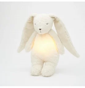 Peluche veilleuse lapin nature bio MOONIE - blanc polaire Peluche veilleuse lapin nature bio MOONIE - blanc polaire