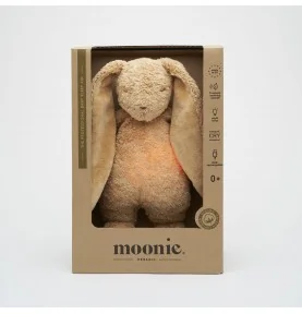 Peluche veilleuse lapin nature bio MOONIE - cappuccino, dans sa boîte Peluche veilleuse lapin nature bio MOONIE - cappuccino, dans sa boîte