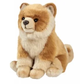 Peluche Chien loulou De Pomeranie - 30 cm