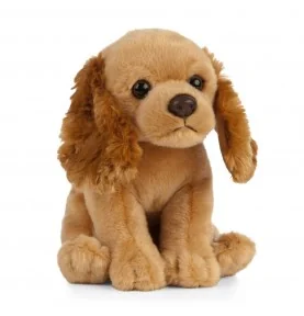 Peluche chiot cocker spaniel - 21 cm signée Living Nature Peluche chiot cocker spaniel - 21 cm signée Living Nature