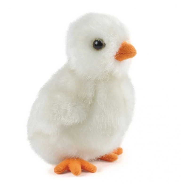 Peluche Poussin blanc - 14 cm signée Living nature Peluche Poussin blanc - 14 cm signée Living nature