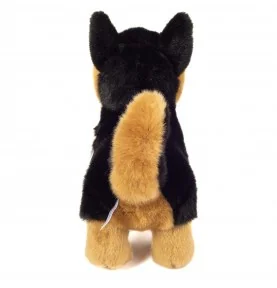 Peluche berger allemand debout - 23 cm signée Teddy Hermann, vue de dos