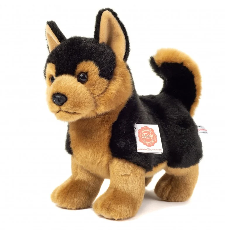 Peluche berger allemand debout - 23 cm signée Teddy Hermann