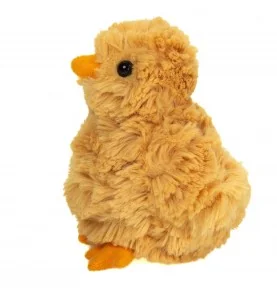 Peluche poussin Daisy - 10 cm signée Teddy Hermann, vue de profil