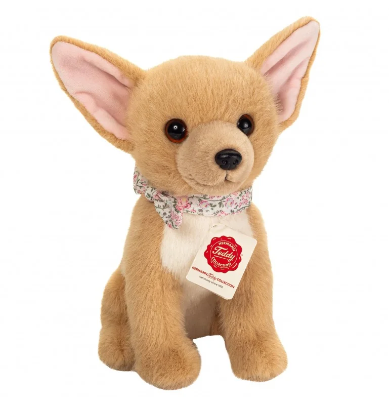 Peluche Chihuahua assis - 25 cm signée Teddy Hermann Peluche Chihuahua assis - 25 cm signée Teddy Hermann
