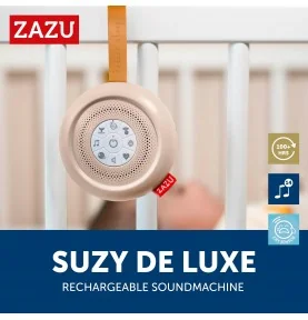L'Émetteur de bruit blanc Suzy Deluxe est rechargeable par USB L'Émetteur de bruit blanc Suzy Deluxe est rechargeable par USB