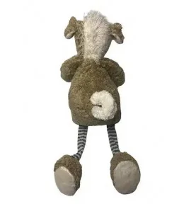 Peluche bio chien marron clair signée Pat & Patty, vue de dos Peluche bio chien marron clair signée Pat & Patty, vue de dos