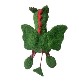 Peluche dragon bio "Tattie" signée Pat & Patty, vue de dos