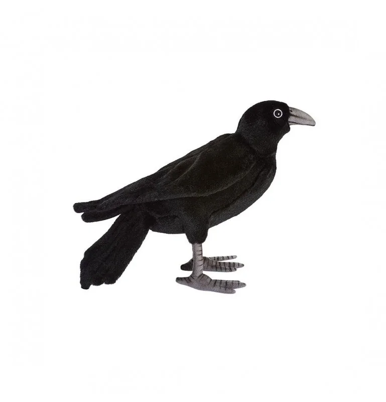 Peluche corbeau - 18 cm signée Anima